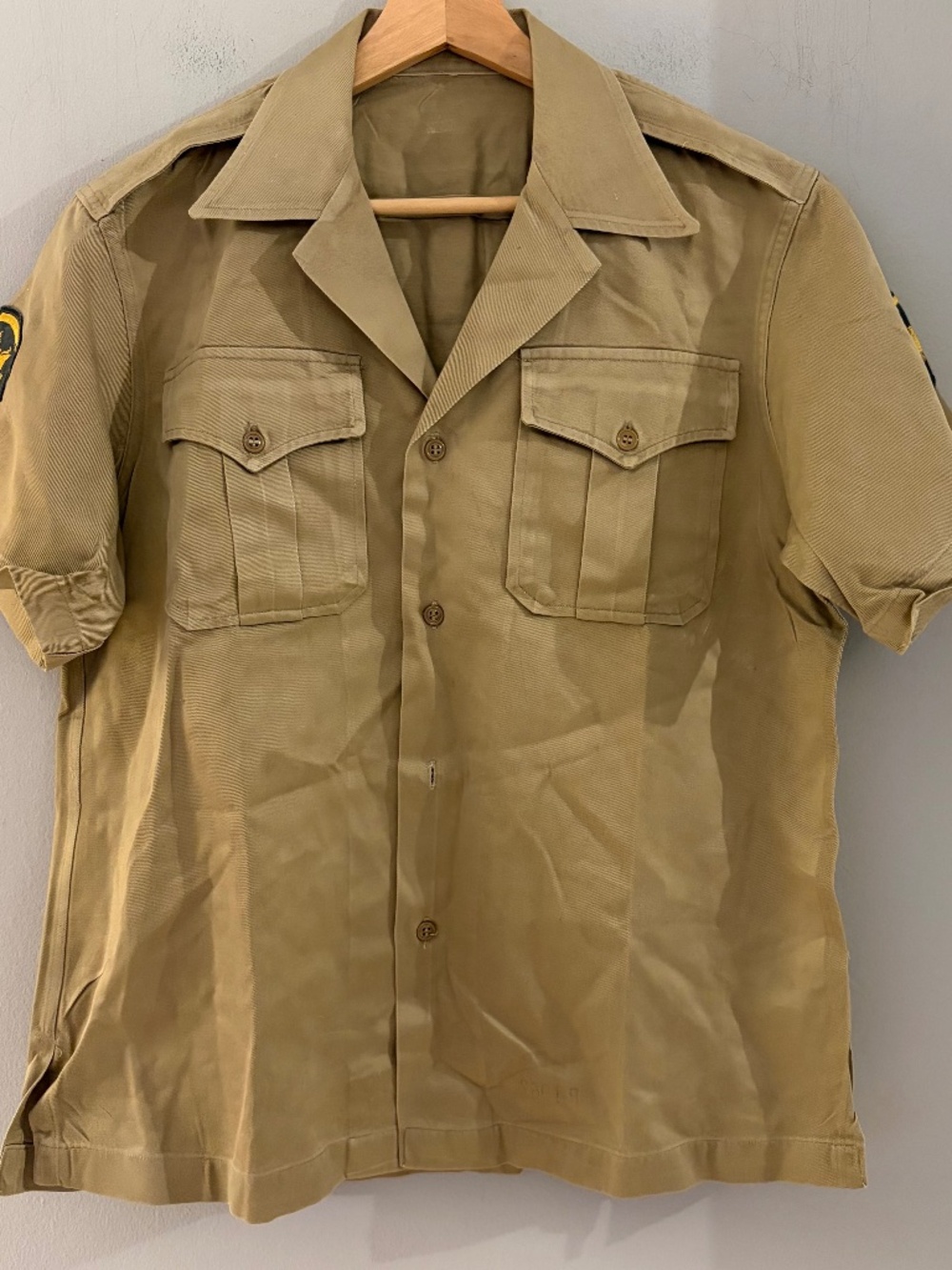 vintage us army khaki shirt